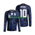 Camisola Argentina Lionel Messi 10 Homem Equipamento Segundo Copa do Mundo 2026 Manga Comprida